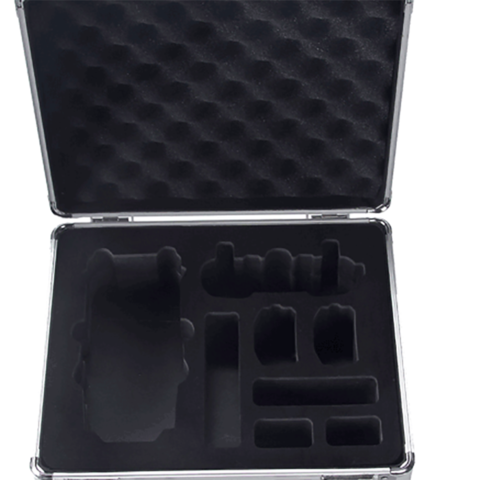 Black And Yellow Portable Tool Box With Secure Locks, Isolated On White Background. Organized