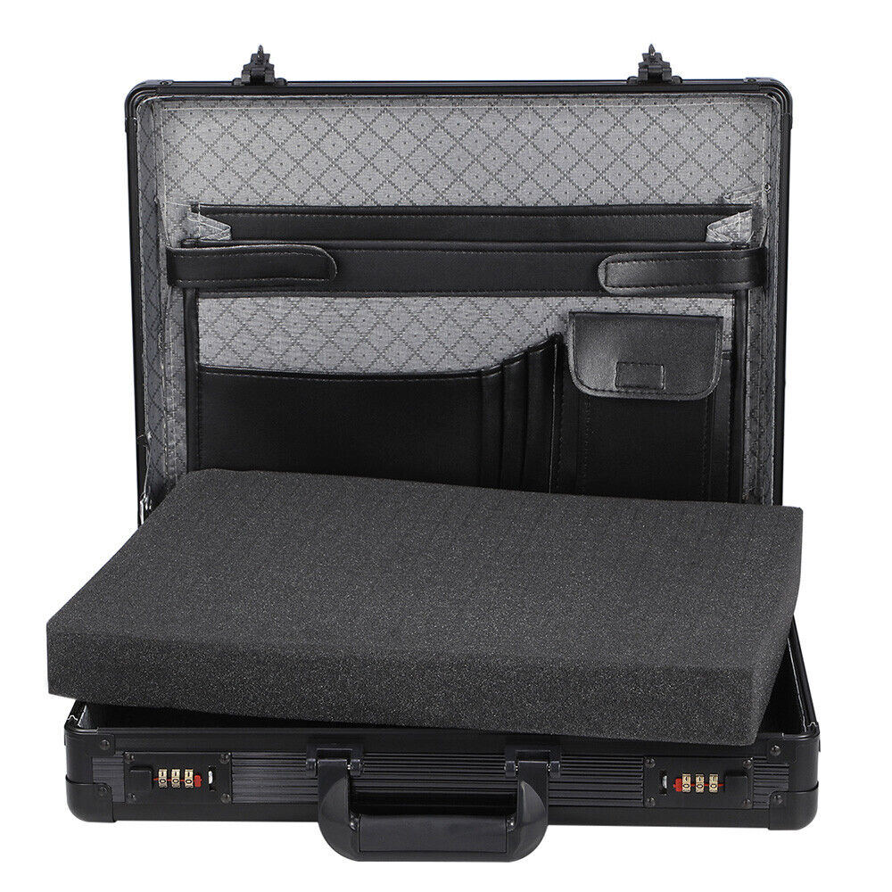 Bory Gray Aluminum Hard Case W/ Foam – Small, Briefcase Style, Camera & Accessories