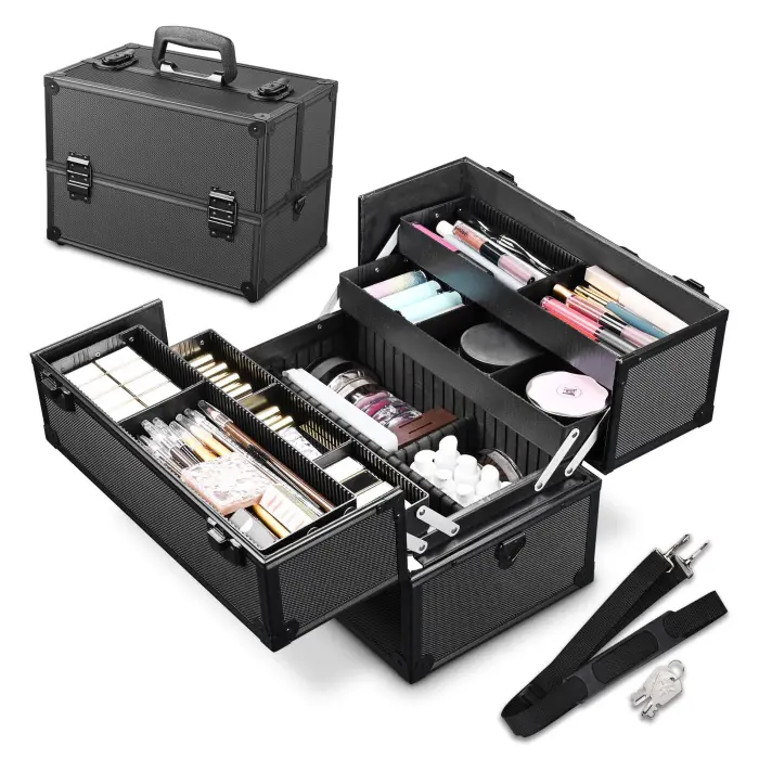 tragbarer Make-up-Koffer mit Schloss