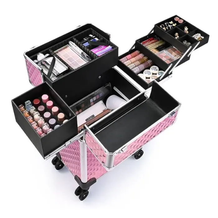 1- trolley makeup case pros and cons