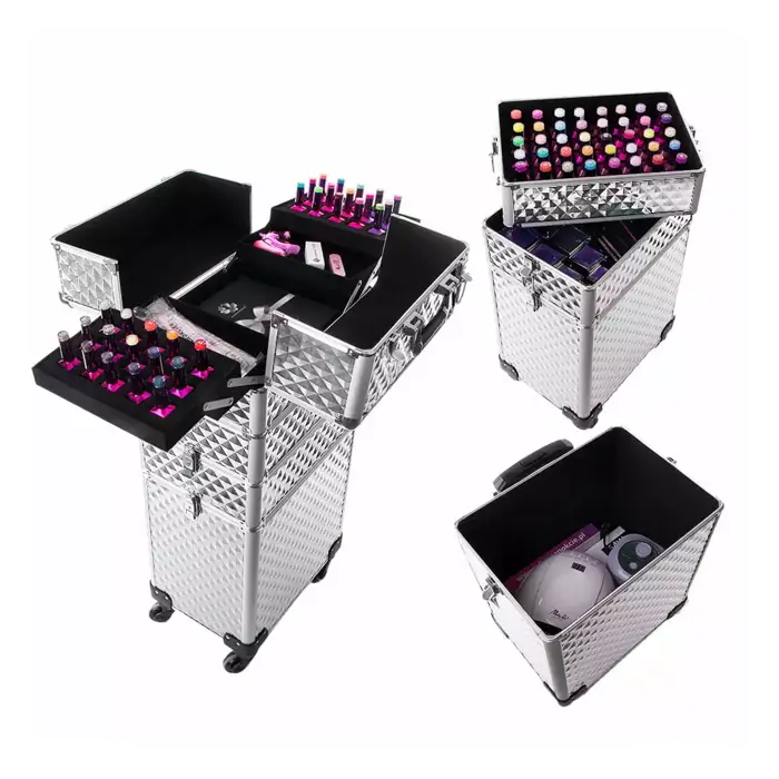 2-4 in 1 Nail Tech Rolling Case