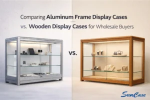 Aluminum Frame Display Cases vs. Wooden Display Cases