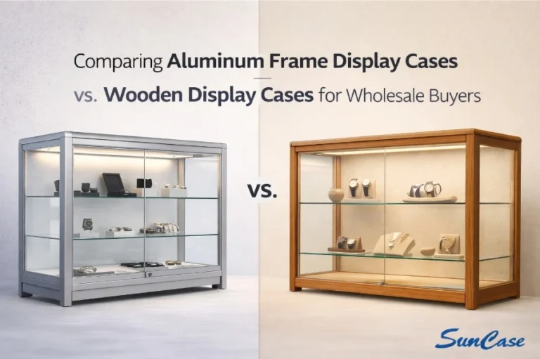 Aluminum Frame Display Cases vs. Wooden Display Cases