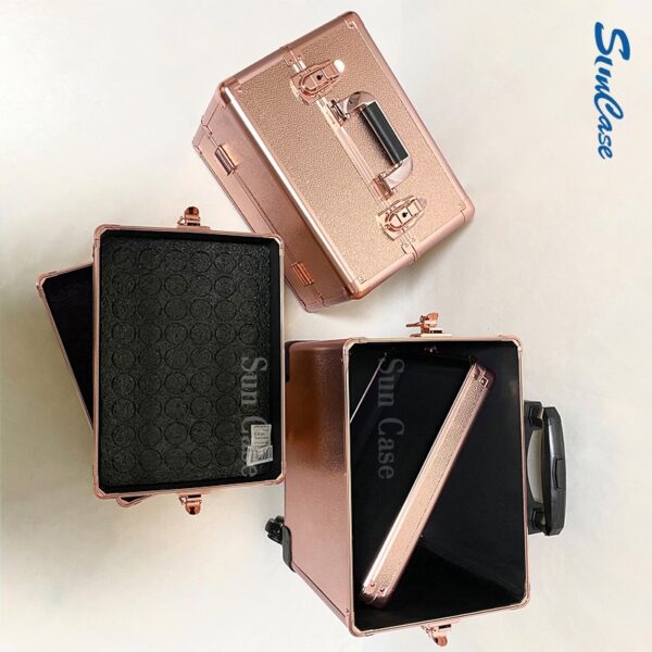 4 In 1 Rolling Makeup Train Case-4 4 In 1 Rolling Makeup Train Case-4