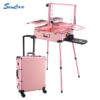 LED Makeup Artist Trolley Case (2) LED Makeup Artist Trolley Case -PINK