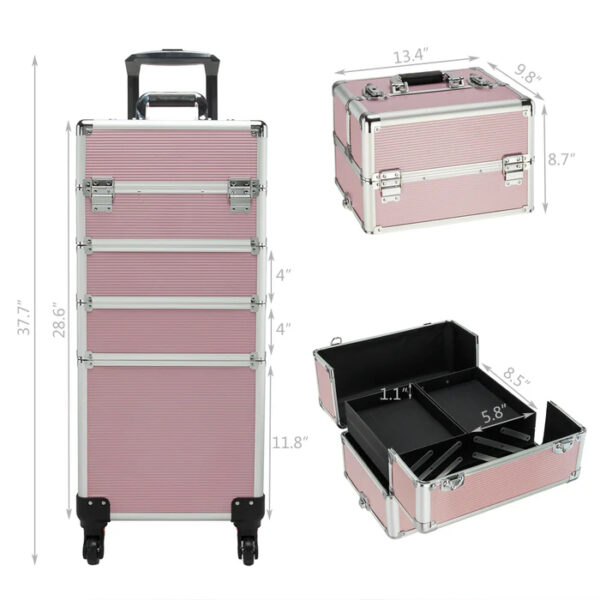 rolling makeup train case (6) rolling makeup train case (6)