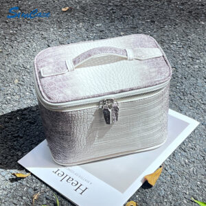 Bolsa de Maquiagem com Padrão Crocodilo Himalaya (2)