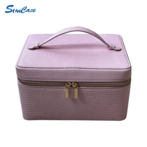 bolsa de maquiagem com padrão de lagarto (2)